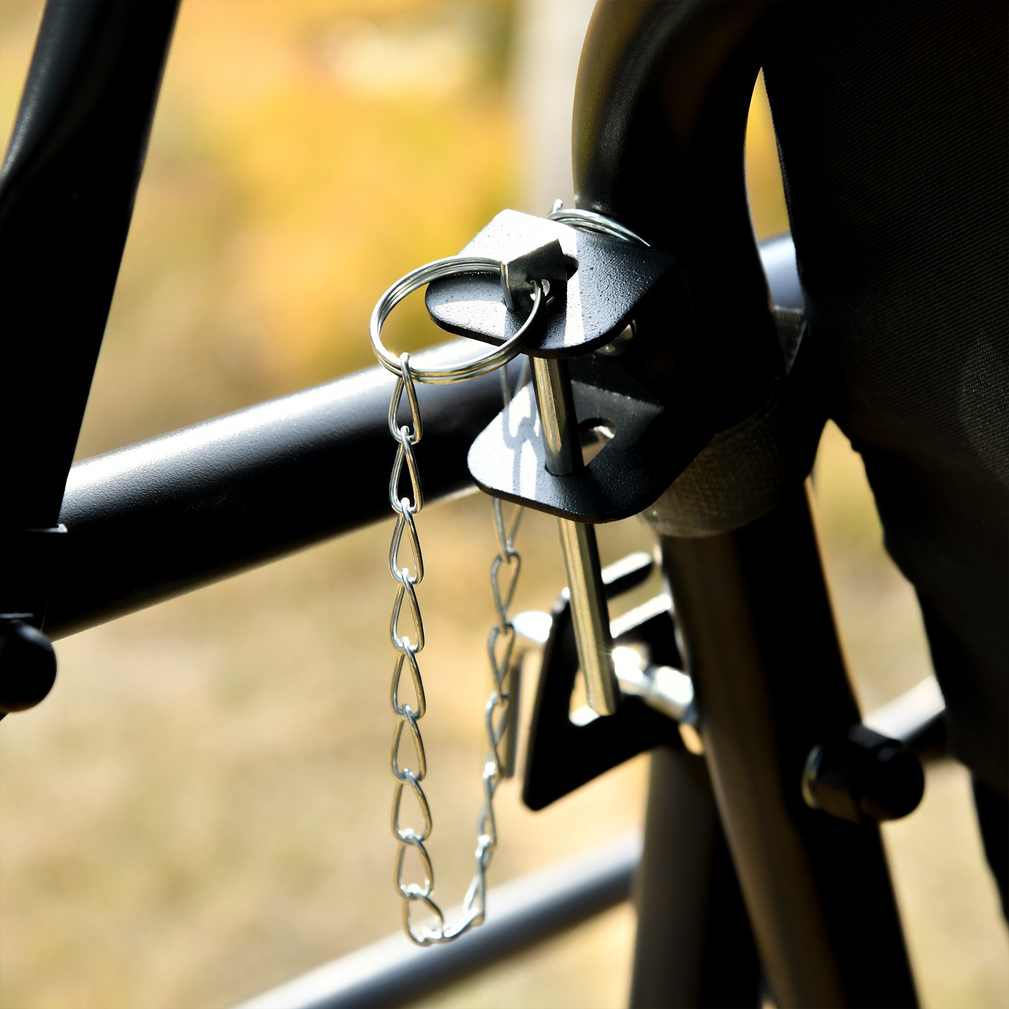 Outsunny Patio Swing Chair, 3 Person Convertible Hammock, Outdoor Swing Lounge Bed, Cushioned with Tilt Canopy, Dark Grey