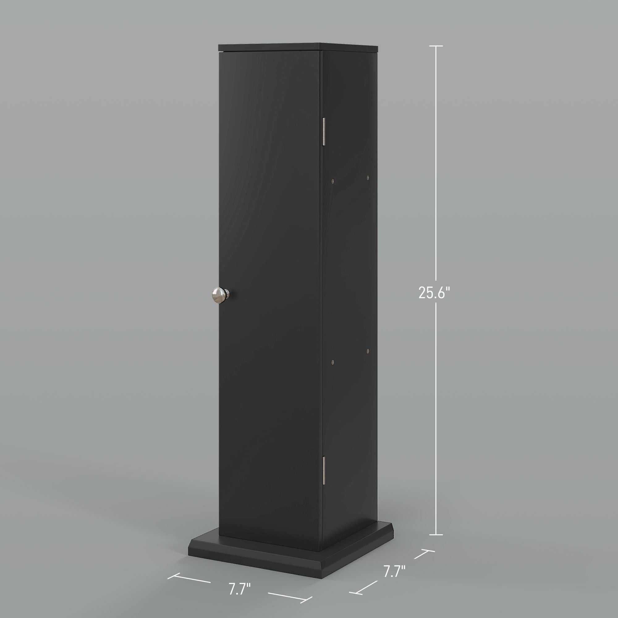 HOMCOM Toilet Paper Cabinet, Small Bathroom Corner Floor Cabinet with Doors and Shelves, Thin Storage Bathroom Organizer for Paper Shampoo, Black