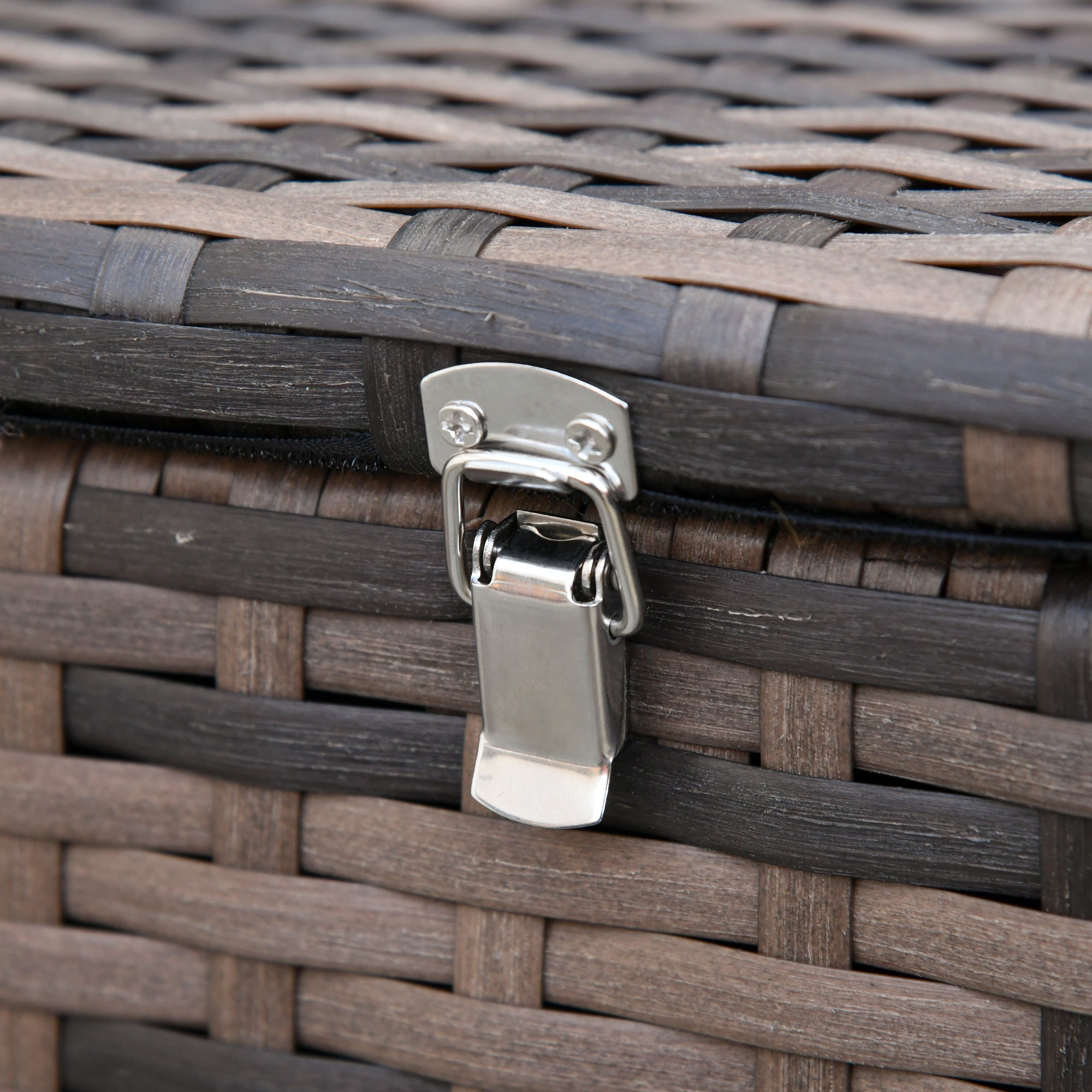 Outsunny 6 Pieces Wicker Patio Furniture Set with Cushions, 7-Seater Rattan Patio Sofa Set with Storage Coffee Table & Side Table, Sectional Outdoor Furniture Set, Orange