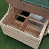 PawHut 77" Chicken Coop Hen House Rabbit Hutch Poultry Cage Pen Outdoor Backyard with Nesting Box Run Natural