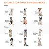 PawHut Free Standing Wooden Pet Gate Indoor Dog Barrier Foldable Step Over Doorway Fence Safety Gate with Open Door Z Shape 3 Panel