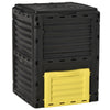Outsunny Garden Compost Bin Large Outdoor Compost Container 80 Gallon Fast Creation of Fertile Soil Aerating Compost Box, Easy Assembly, Yellow