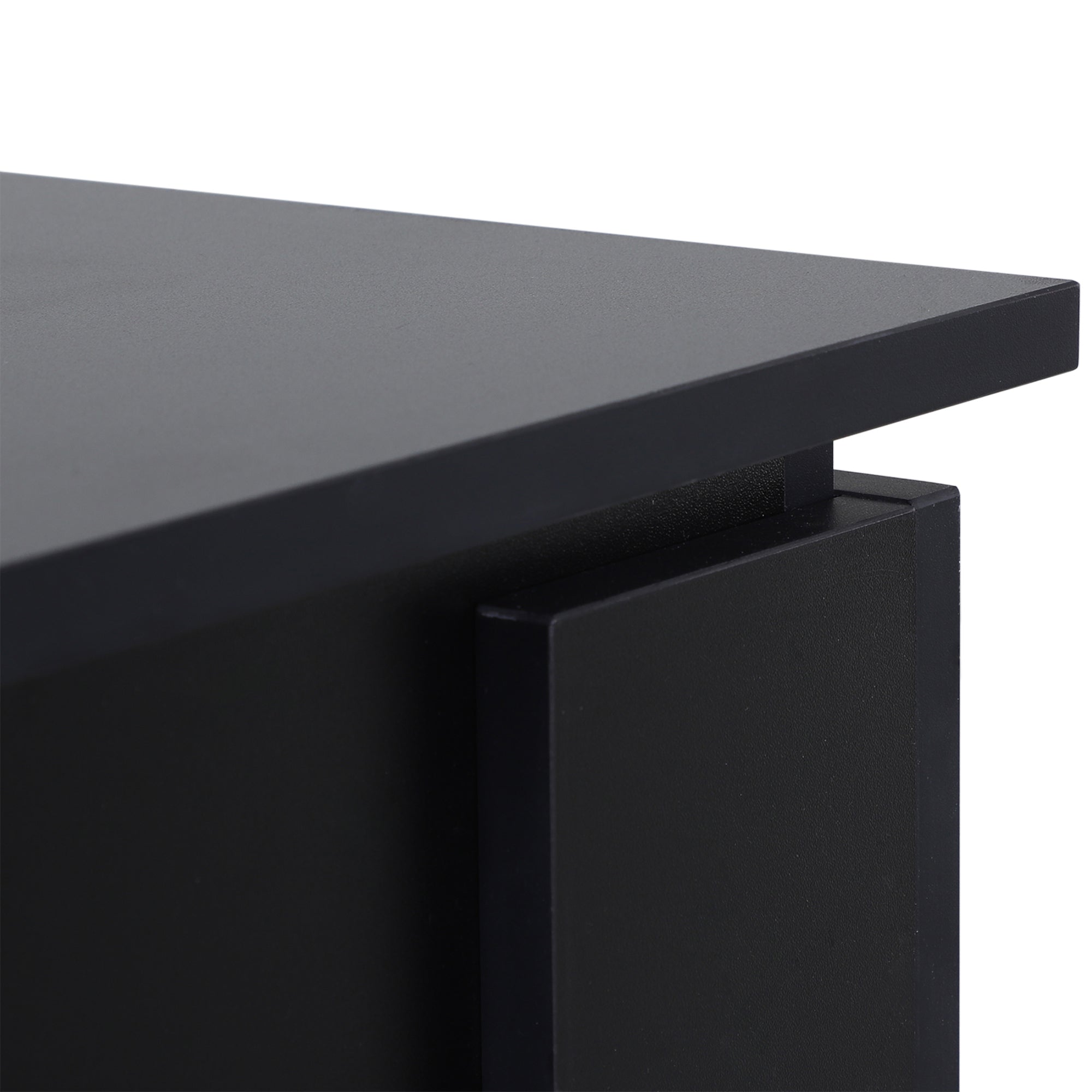 HOMCOM Modern Coffee Table with Storage Shelf, Square  Cocktail Table, Center Table for Living Room, Black