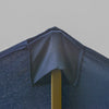 Outsunny 15' Outdoor Patio Umbrella with Twin Canopy Sunshade Steel Table Umbrella with Lift Crank, Cross base, Sandbag, Dark Blue