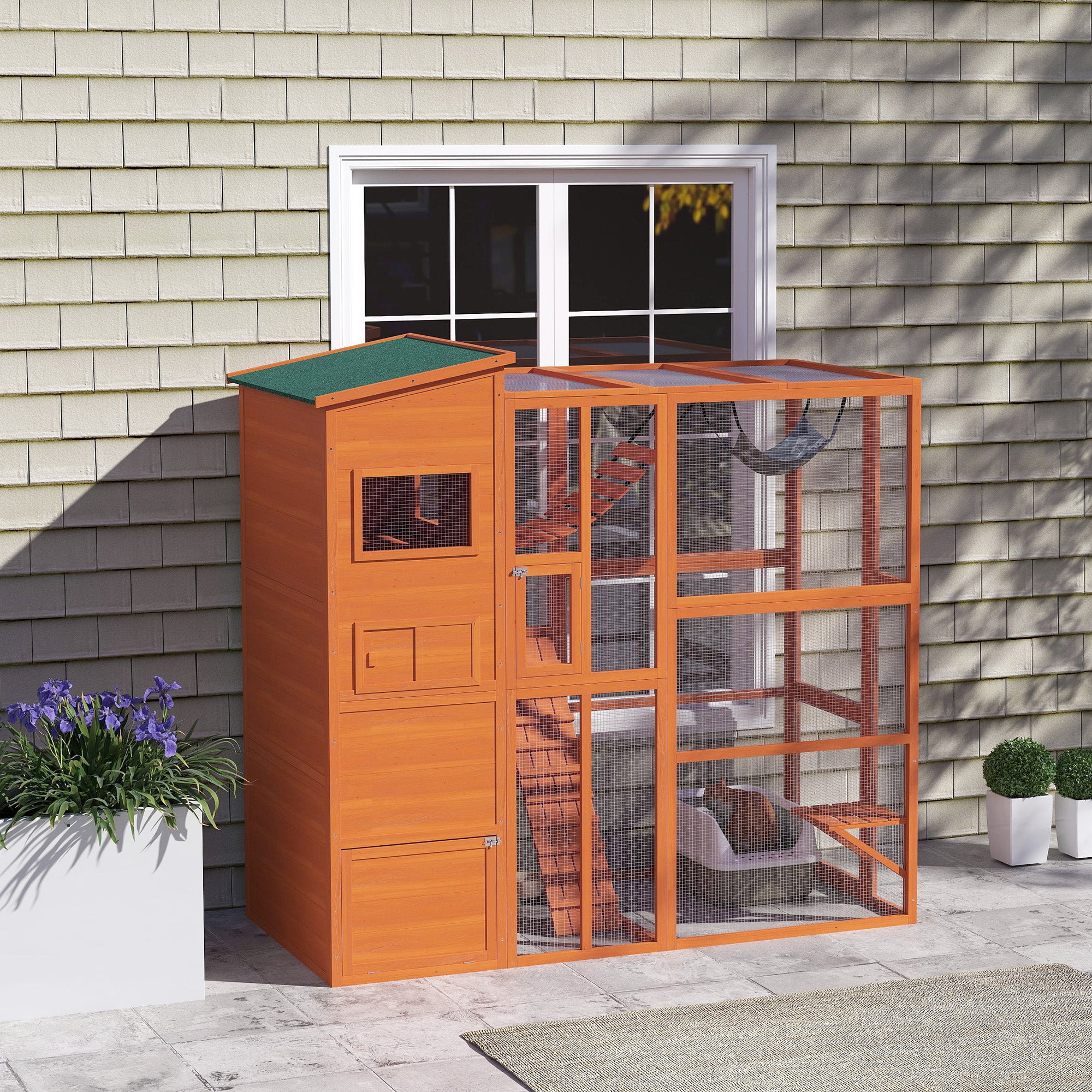 PawHut Catio Outdoor Cat Enclosure, 76