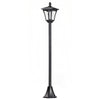 Outsunny Outdoor Garden Solar Post Lamp, Light Sensor Dimmable LED Lantern Bollard Pathway 63" Tall, Black