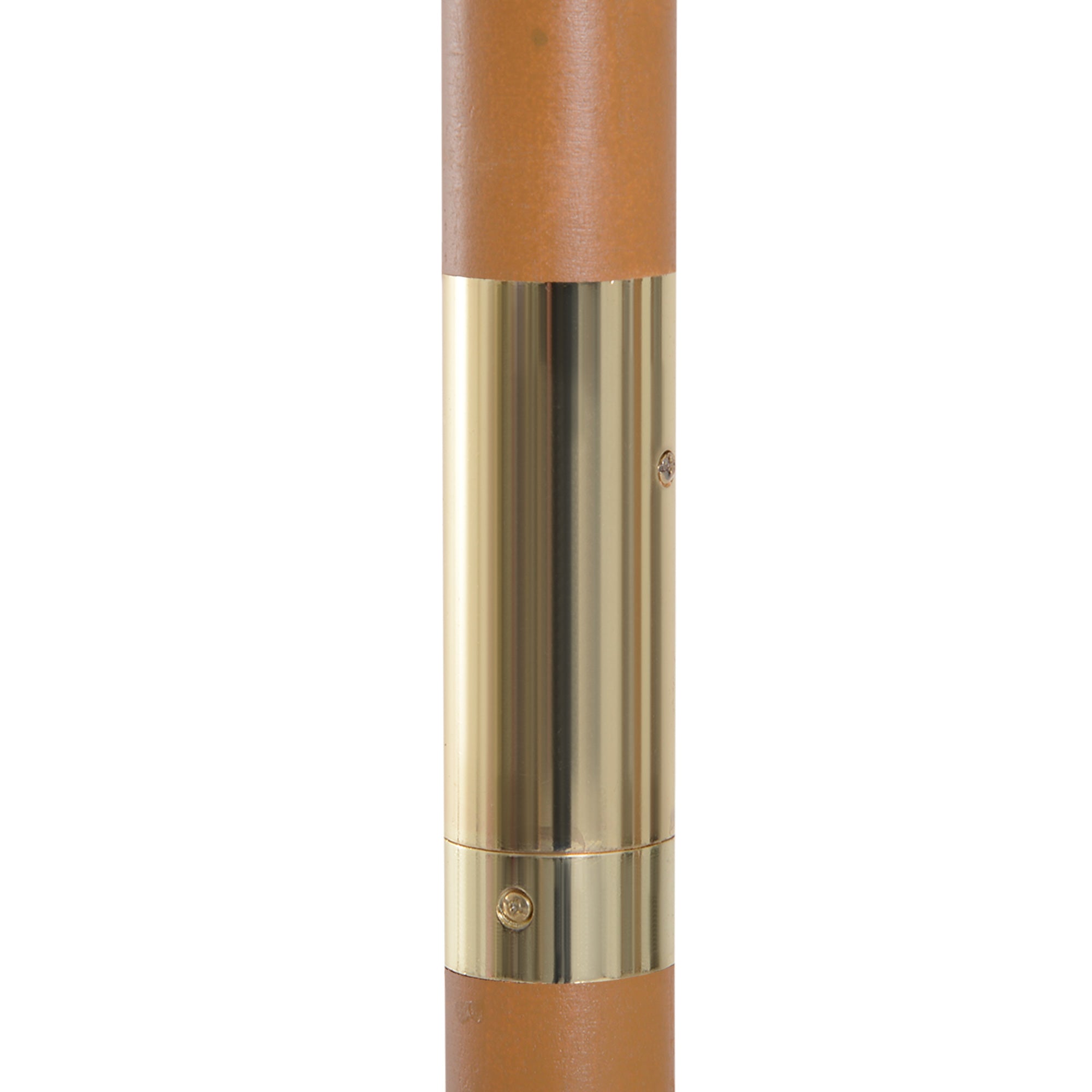 Outsunny 8FT Wood Patio Umbrella Round Market Umbrella Garden Parasol Canopy with Bamboo Ribs and Top Vent, Dark Green