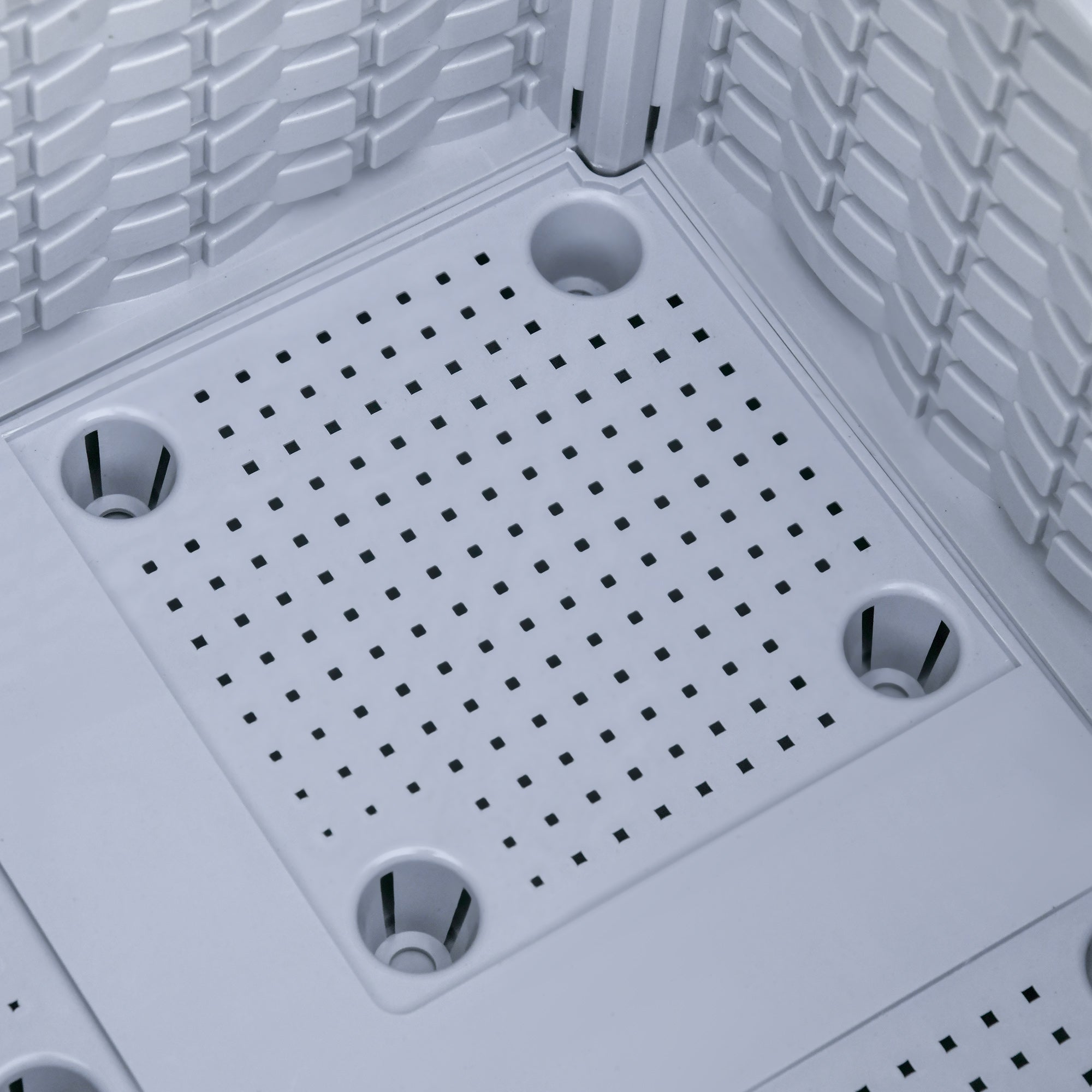 Outsunny 2 Piece Raised Garden Bed PP Raised Flower Bed Vegetable Herb Grow Box Stand Light Grey