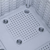 Outsunny 2 Piece Raised Garden Bed PP Raised Flower Bed Vegetable Herb Grow Box Stand Light Grey