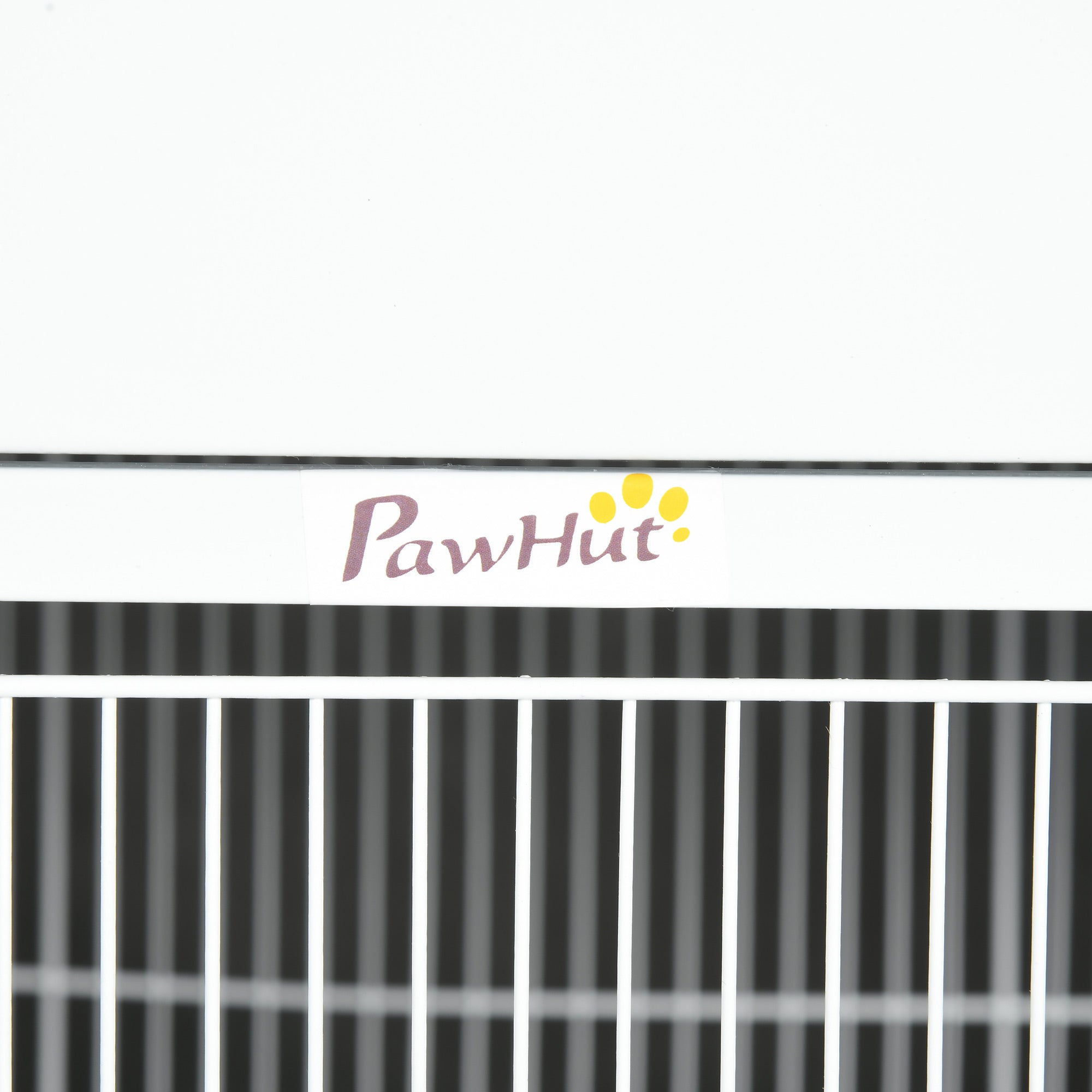 PawHut 168cm Large Wrought Metal Bird Cage, Mobile Feeder with Rolling Stand, Perches, Food Containers, Doors, Wheels, for Finch, Canary, Budgie, Cockatiel - White