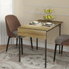 HOMCOM Folding Dining Table, Drop Leaf Table for Small Space, Extendable Kitchen Table for 2 to 4 People, Natural Wood