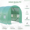 Outsunny 13' x 6' x 6' Outdoor Walk-in Tunnel Greenhouse Portable Plant Gardening Warm House with PE Cover Green