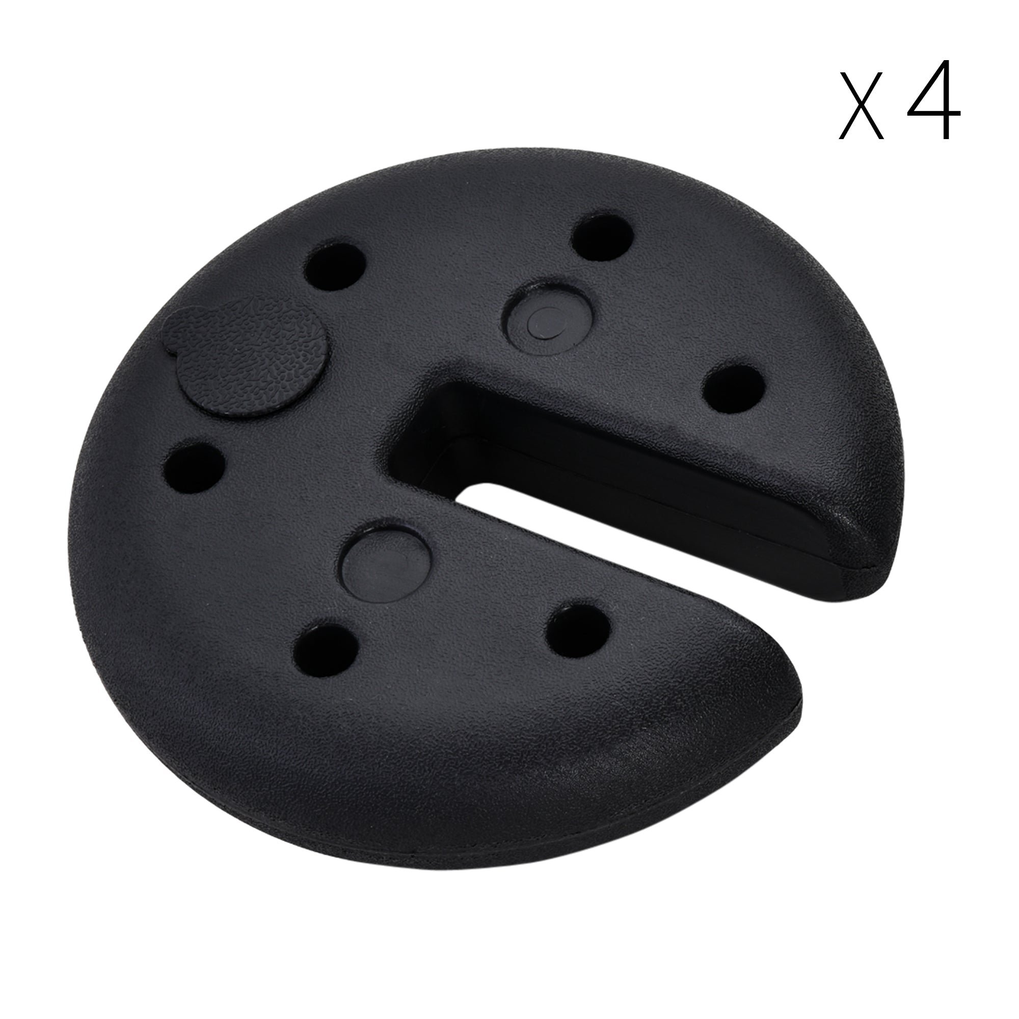 Outsunny Set of 4 Party Tent Canopy Weight Plate Kit Gazebo Pop Up Tent Anchor Base Weights Canopy Shelter Leg Weights