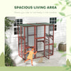 PawHut Large Outdoor Catio Enclosure, Weatherproof Cat House with Asphalt Roof,  Wooden Cat Patio Cage with 6 Balanced Platforms, 71" x 39" x 71", Wine Red