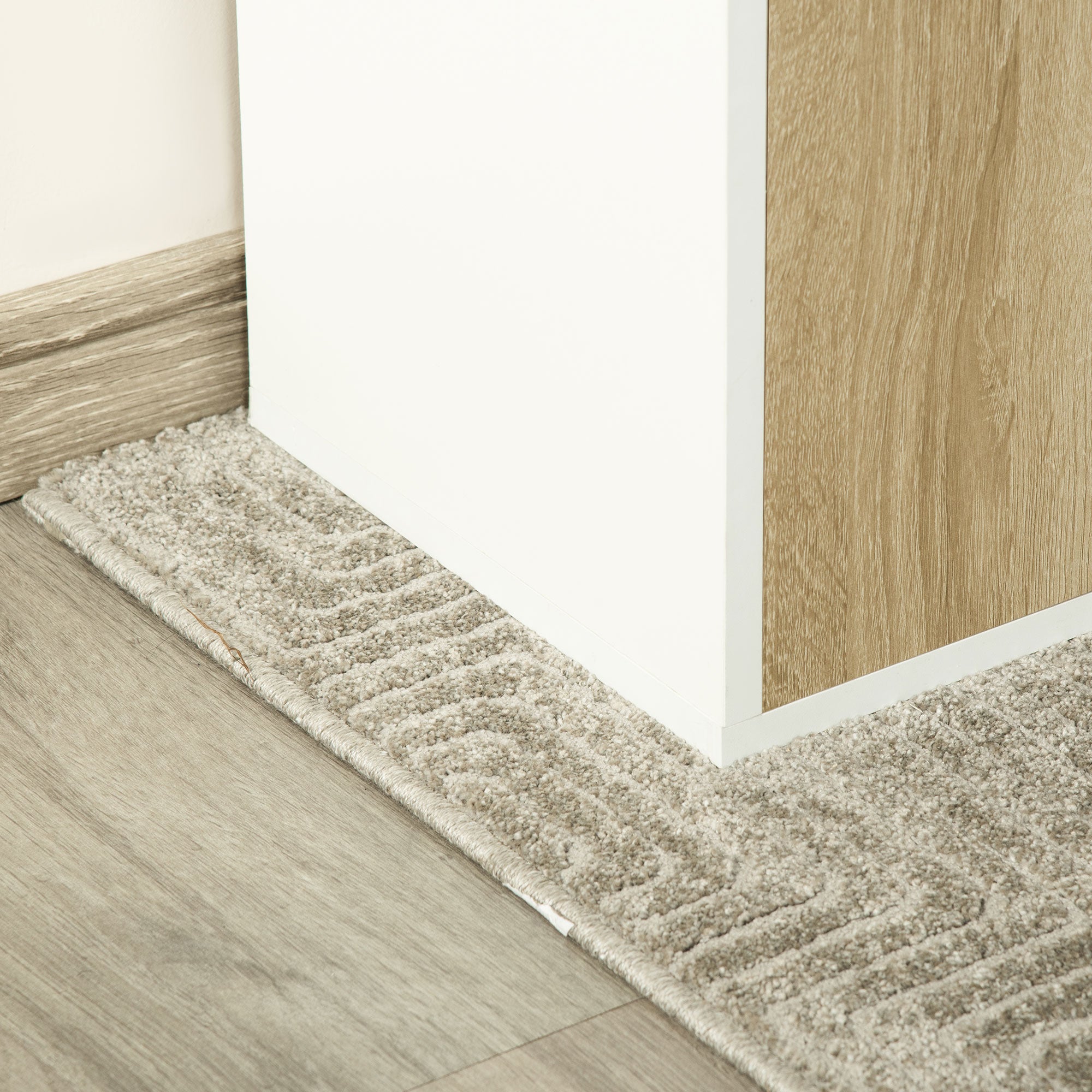 HOMCOM 4-Tier Bookcase, Tall Storage Bookshelf with Double Door Cabinet, Modern Display Shelves for Home Office, Living Room, Bathroom, Study, Oak