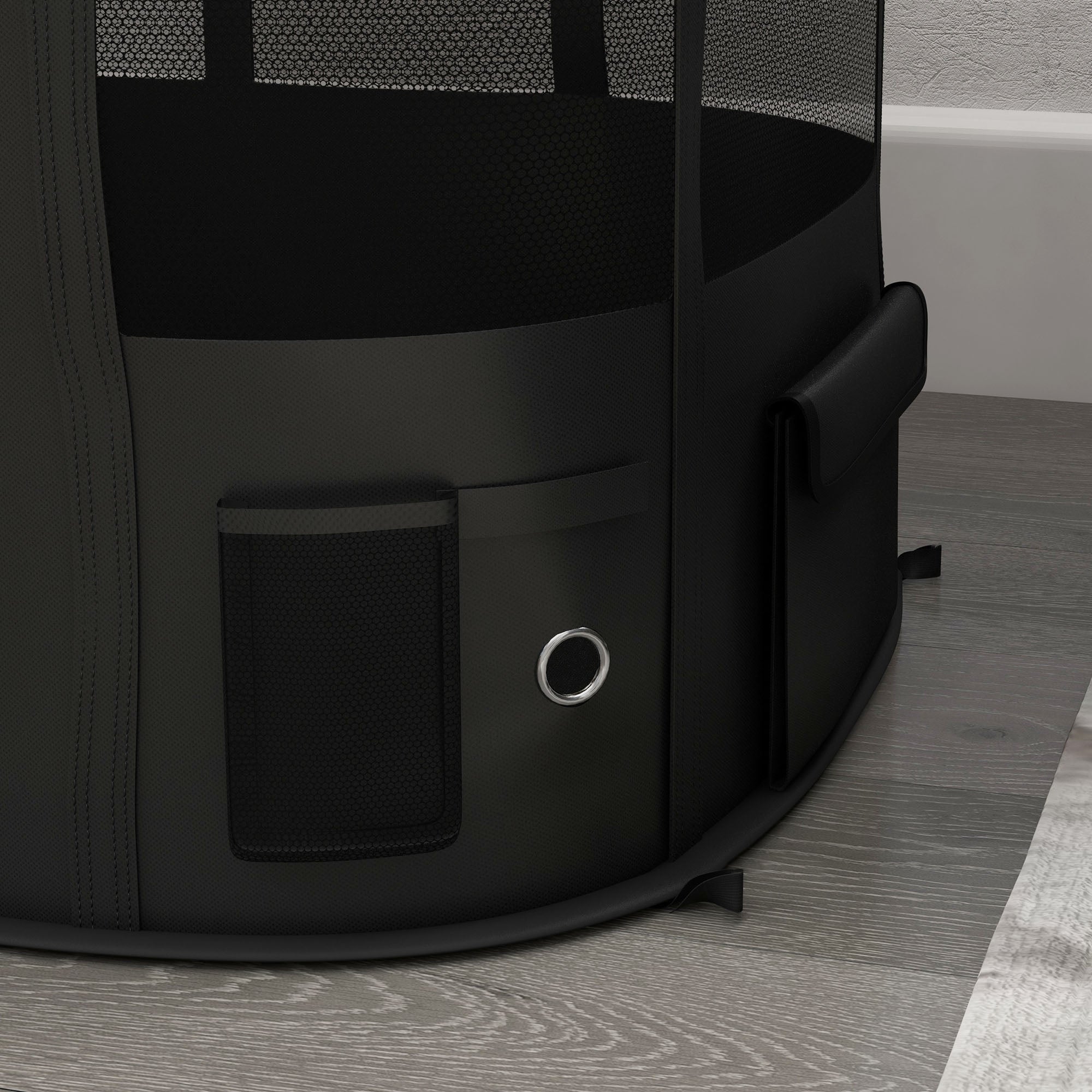 PawHut Dog Pen, Pet Playpen, Portable Foldable Dog Cat Playpen Soft Dog Cage with Storage Bag for Puppies, Rabbits, Kittens, Guinea Pigs, 94 x 74 x 60cm - Yellow