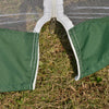Outsunny 10x10ft Party Tent Canopy with Netting, Patio Screen House Slant Leg Outdoor Gazebo Sun Shade Shelter, Green