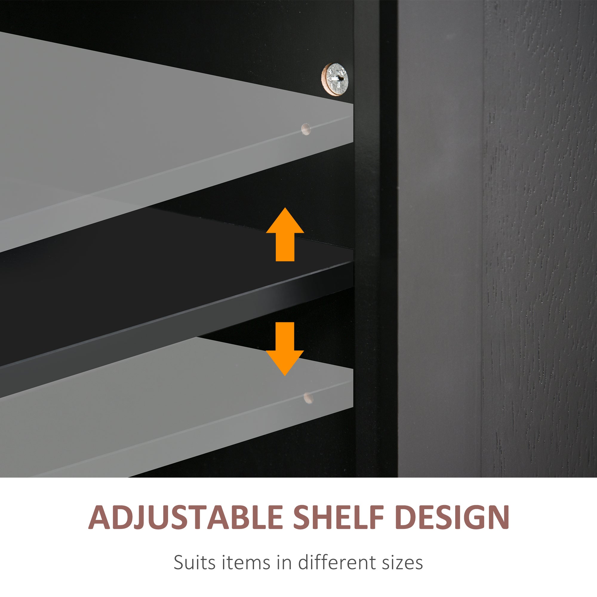 HOMCOM Kitchen Island on Wheels with Storage, Rolling Cart with Rubber wood Top, Spice Rack, Towel Rack and Drawers, Black