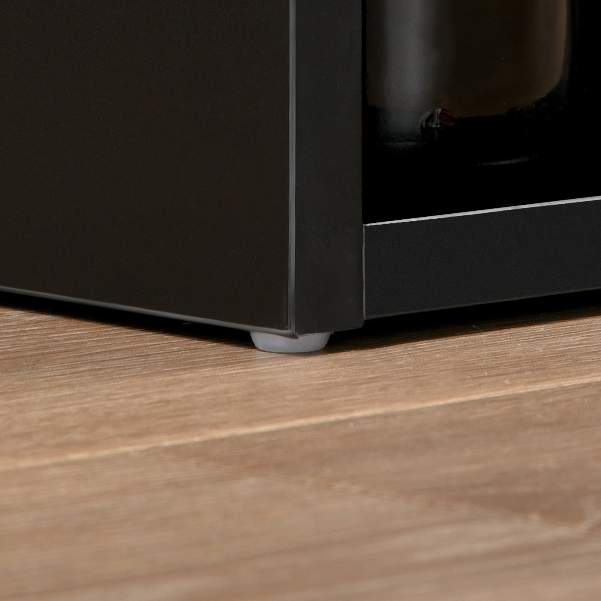 HOMCOM Modern Bar Table, Bar Height Dining Table with 3 Storage Shelves for Kitchen, Dining Room, Living Room, Black