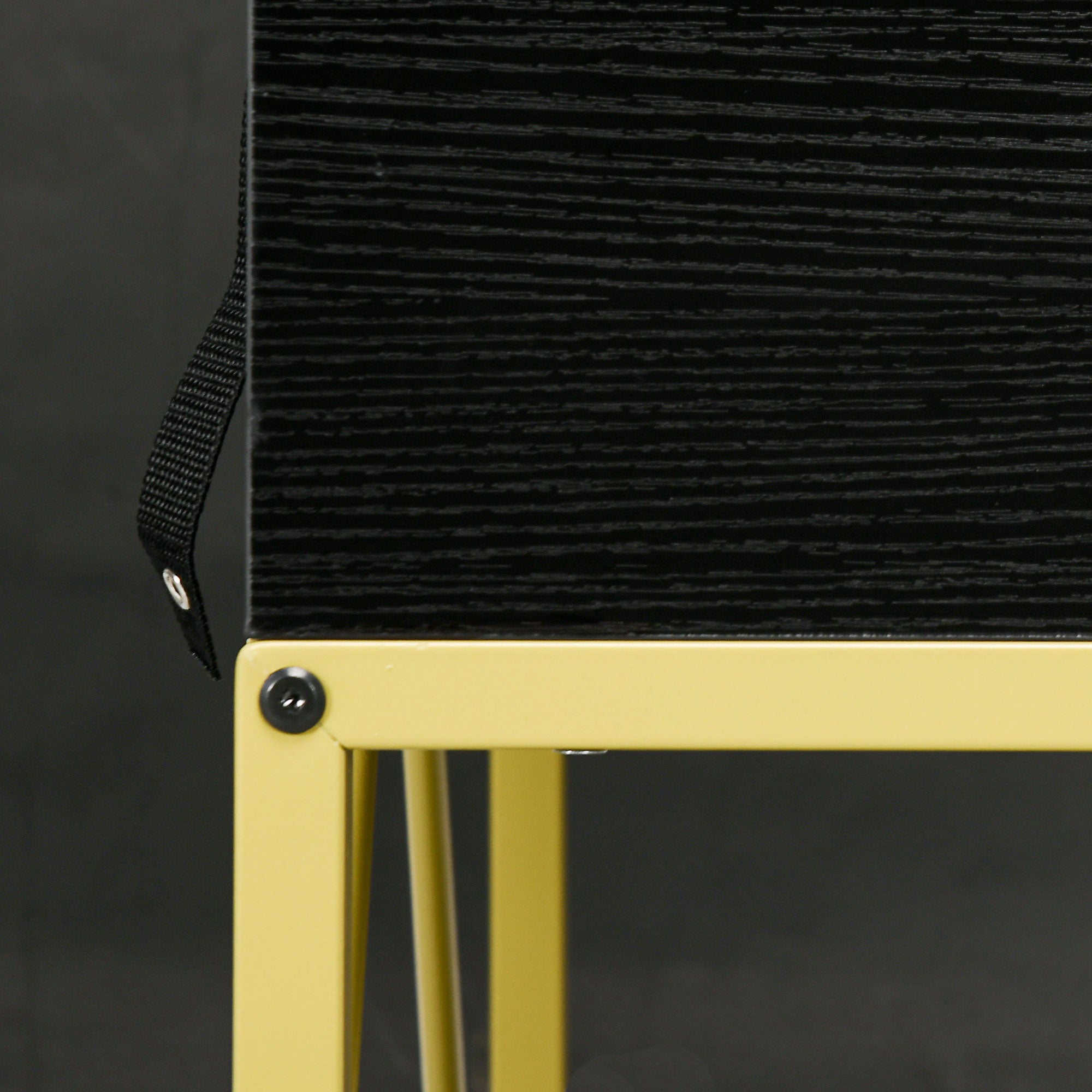 HOMCOM 39.4" Modern Console Table with Drawers, 2-Tier Entryway Table with Shelf and Steel Frame for Hallway, Living Room, Black