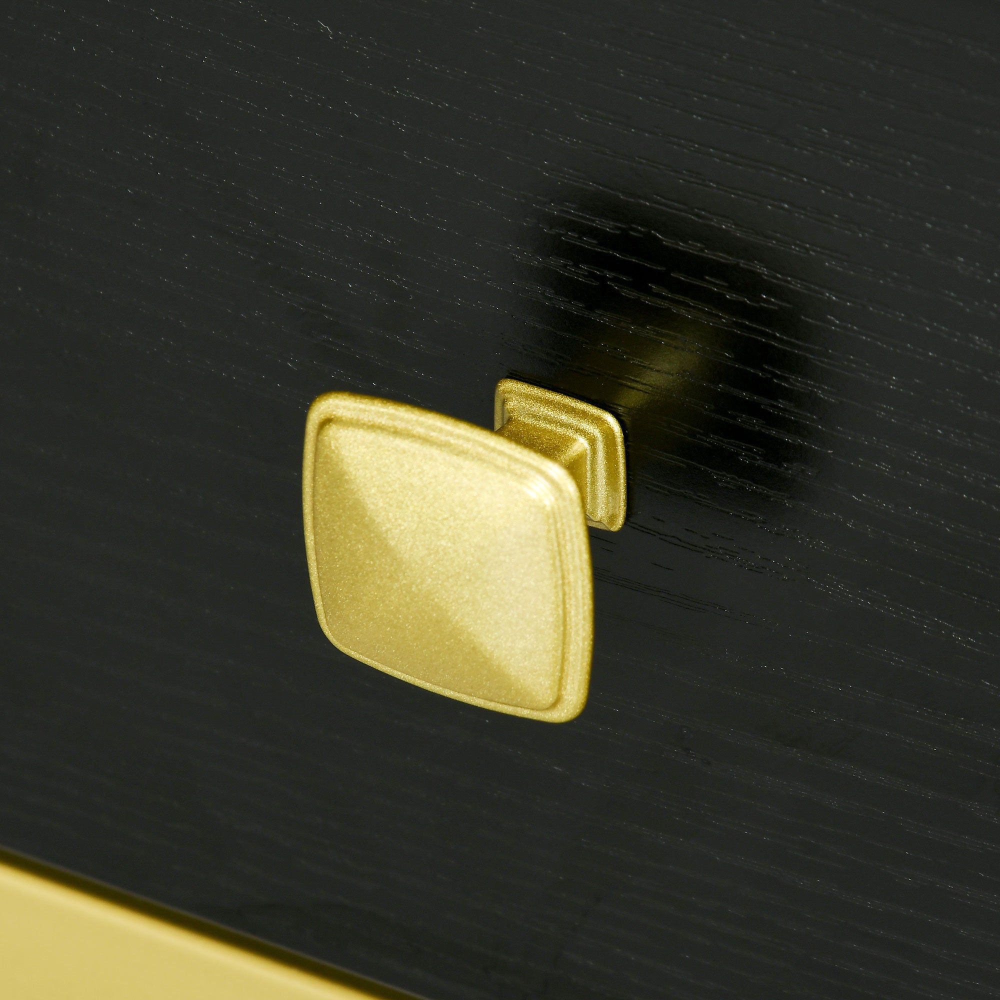 HOMCOM 39.4" Modern Console Table with Drawers, 2-Tier Entryway Table with Shelf and Steel Frame for Hallway, Living Room, Black