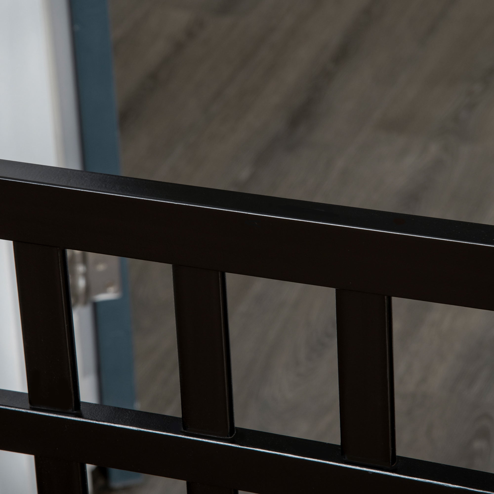 PawHut Freestanding Pet Gate with 2PCS Support Feet, 3 Panels Folding Dog Gates for the House Doorway Stairs, Expands up to 71.3" Wide, 29.9" Tall, Black