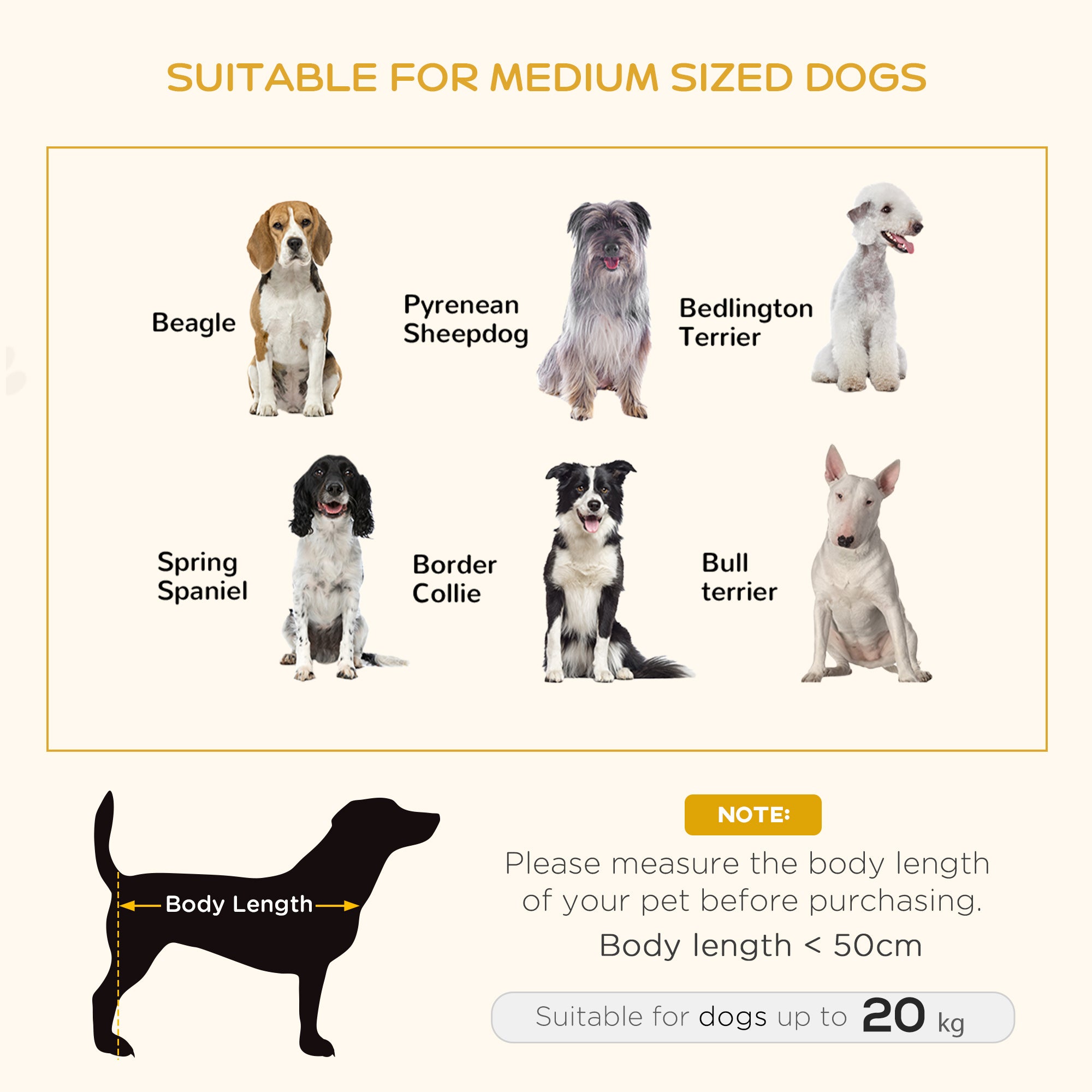 PawHut 95cm Ped Bed Raised Dog Bed Portable Sofa for Medium Sized Dogs w/ Washable Cushion, Grey