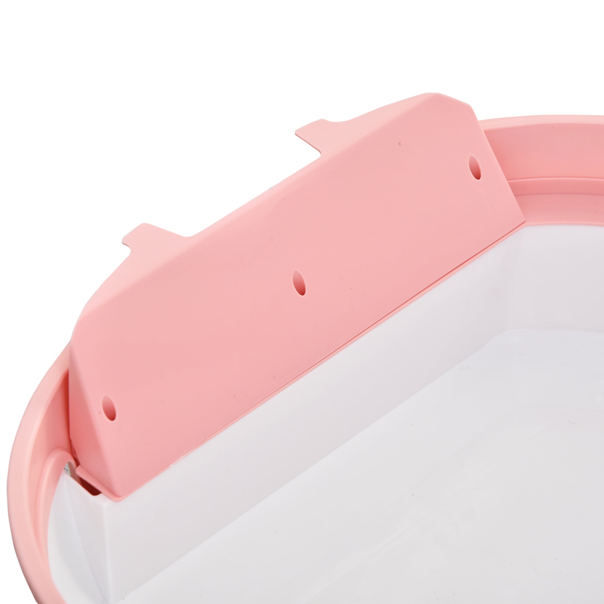 PawHut Covered Cat Litter Box, Kitty Litter Box with a Lid, Scoop Enclosed Drawer & Skylight for Cats, Easy to Clean, Pink