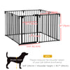 PawHut Dog Playpen DIY Adjustable, Puppy Play Pen Dog Fences Indoor with Automatically Close Lock, Pet Door for Doorway Stair, Fireplace Christmas Tree Barrier, 8-Panel, 30''H
