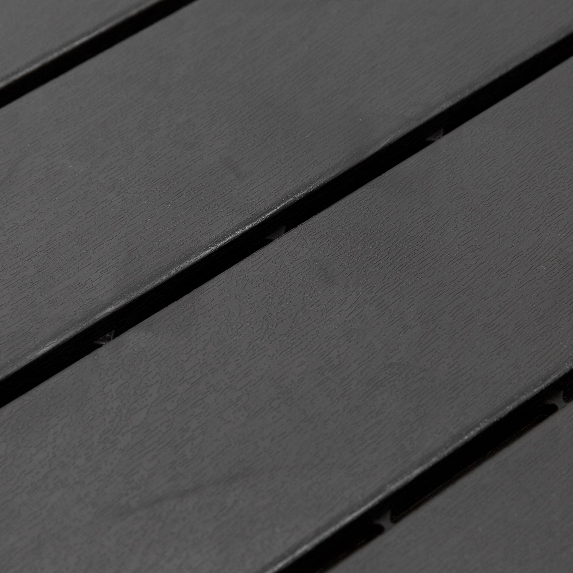 Outsunny 9 Pcs PP Interlocking Composite Deck Tile, 12" x 12" Outdoor Flooring Tiles for Indoor and Outdoor Use, Tools Free Assembly, Black