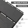 Outsunny 9 Pcs PP Interlocking Composite Deck Tile, 12" x 12" Outdoor Flooring Tiles for Indoor and Outdoor Use, Tools Free Assembly, Black