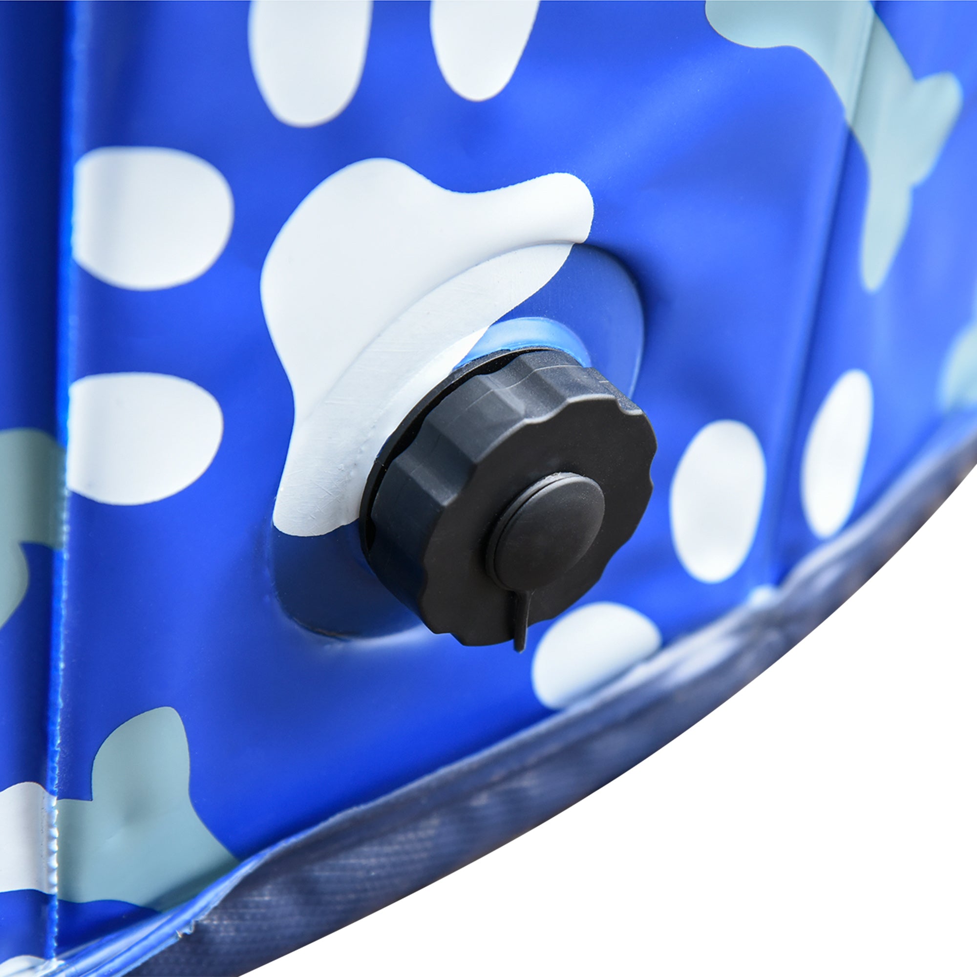PawHut Folding Dog Pool Portable Pet Kiddie Swimming Pool, Outdoor/Indoor Puppy Bath Tub with Nonslip Bottom for Dogs & Cats,  (Φ63", Blue)