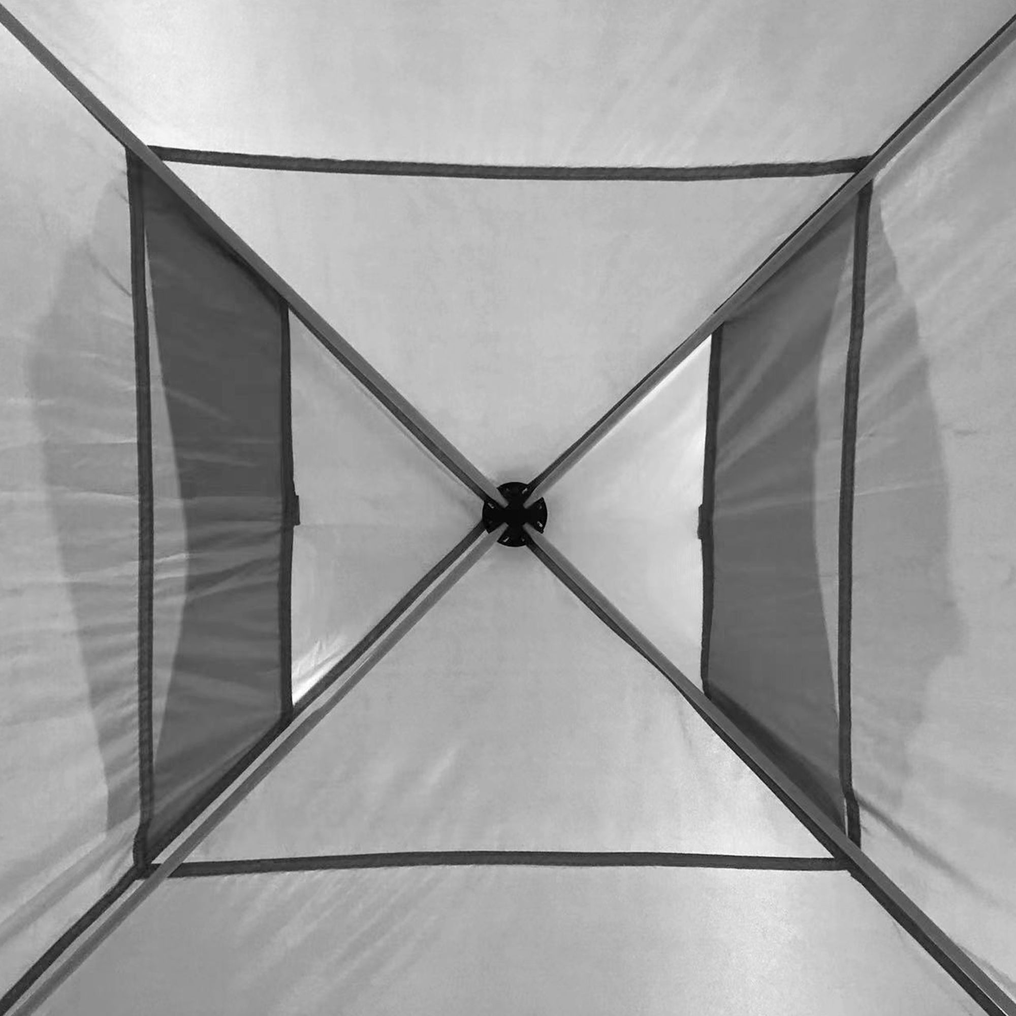 Outsunny 10' x 10' Pop Up Canopy Tent, Instant Sun Shelter with 3-level Adjustable Height, 1 Sidewall, and Wheeled Carry Bag for Outdoor, Garden, Patio, Grey