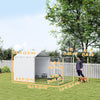 PawHut Outdoor Dog Kennel with Waterproof & UV-Resistant Cover, Dog Run with Secure Lock for Small Medium Large Dogs, 13.1' x 7.5' x 7.5'