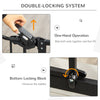 PawHut 30"H Dog Gate with Cat Door, Pet Gate with Small Door, Easy Open Indoor Dog Gates for Doorways, House, Stair, 29"-32" Long, Black