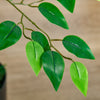 HOMCOM 4.5ft Ficus Artificial Tree with Realistic Leaves, Tall Fake Plant in Pot for Home Office Indoor Outdoor Decor, Green
