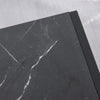 HOMCOM 2-Tier Coffee Table with Storage Shelf, Center Table with Marble Textured Table Top, for Living Room Bedroom Dorm, Black