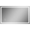 HOMCOM 39" x 24" LED Bathroom Mirror with Frontlit and Backlit, 3 Colour and Dimmable Frameless Vanity Mirror, Wall Mounted Makeup Mirror with Anti-Fog and Touch Button, Clear