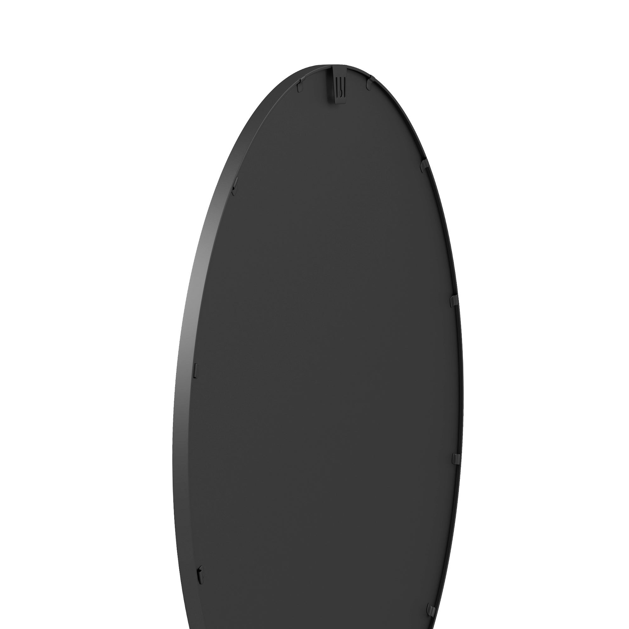 HOMCOM 36" Round Wall Mirror, Bathroom Mirror for Living Room, Bedroom, Entryway, Home Decor, Black