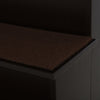 PawHut 4 Levels Wooden Dog Steps Pet Stairs for High Bed, Cat Ladder for Bed Couch with Non-Slip Carpet, Dark Coffee
