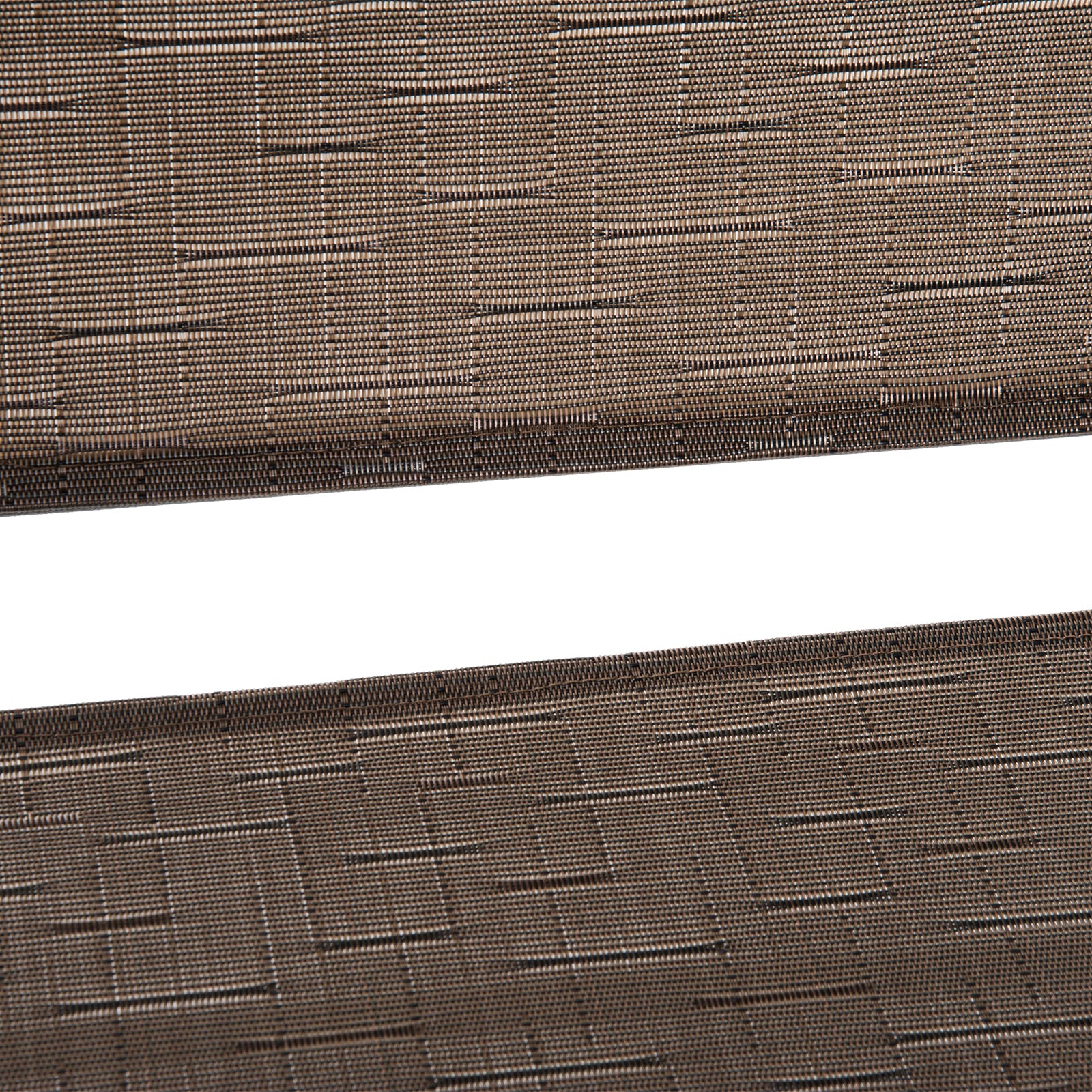 Outsunny 4 Piece Patio Bar Set, Sling Folding Outdoor Furniture with Umbrella for Poolside, Backyard and Garden, Brown