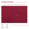 Outsunny 12' x 8' Retractable Awning Patio Awnings Sun Shade Shelter with Manual Crank Handle, UV & Water-Resistant Fabric and Aluminum Frame for Deck Balcony Yard, Red