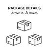 Outsunny 6 Pieces Outdoor PE Rattan Wicker Patio Furniture Sofa Set with Thick Cushions, Deluxe Garden Sectional Couch with Glass Top Table, Mixed Grey and Dark Grey