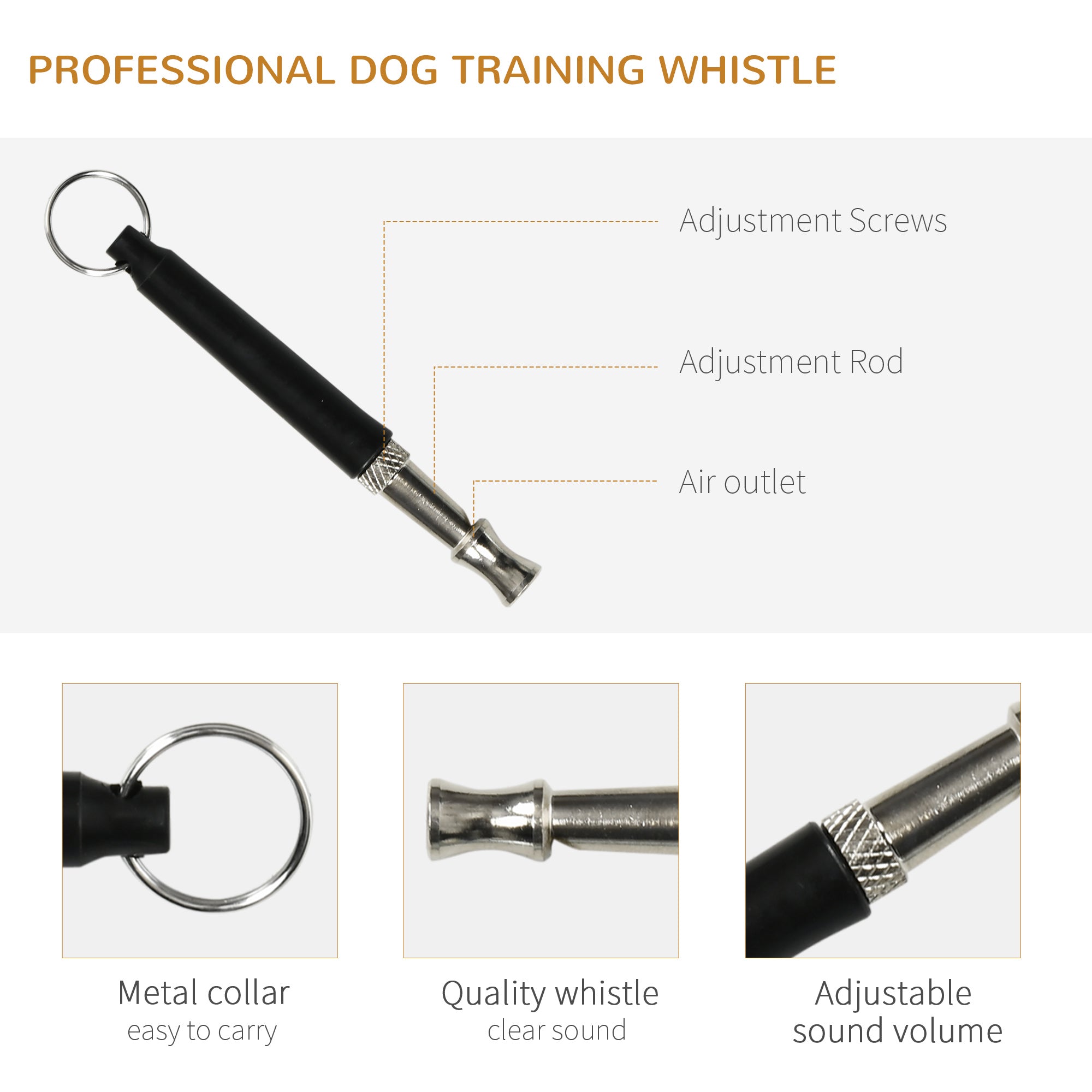 PawHut Dog Agility Equipment Set 6 PCs with 3(m) Tunnel, Canine Whistle, Pause Box, Dog Jumps, Weave Poles