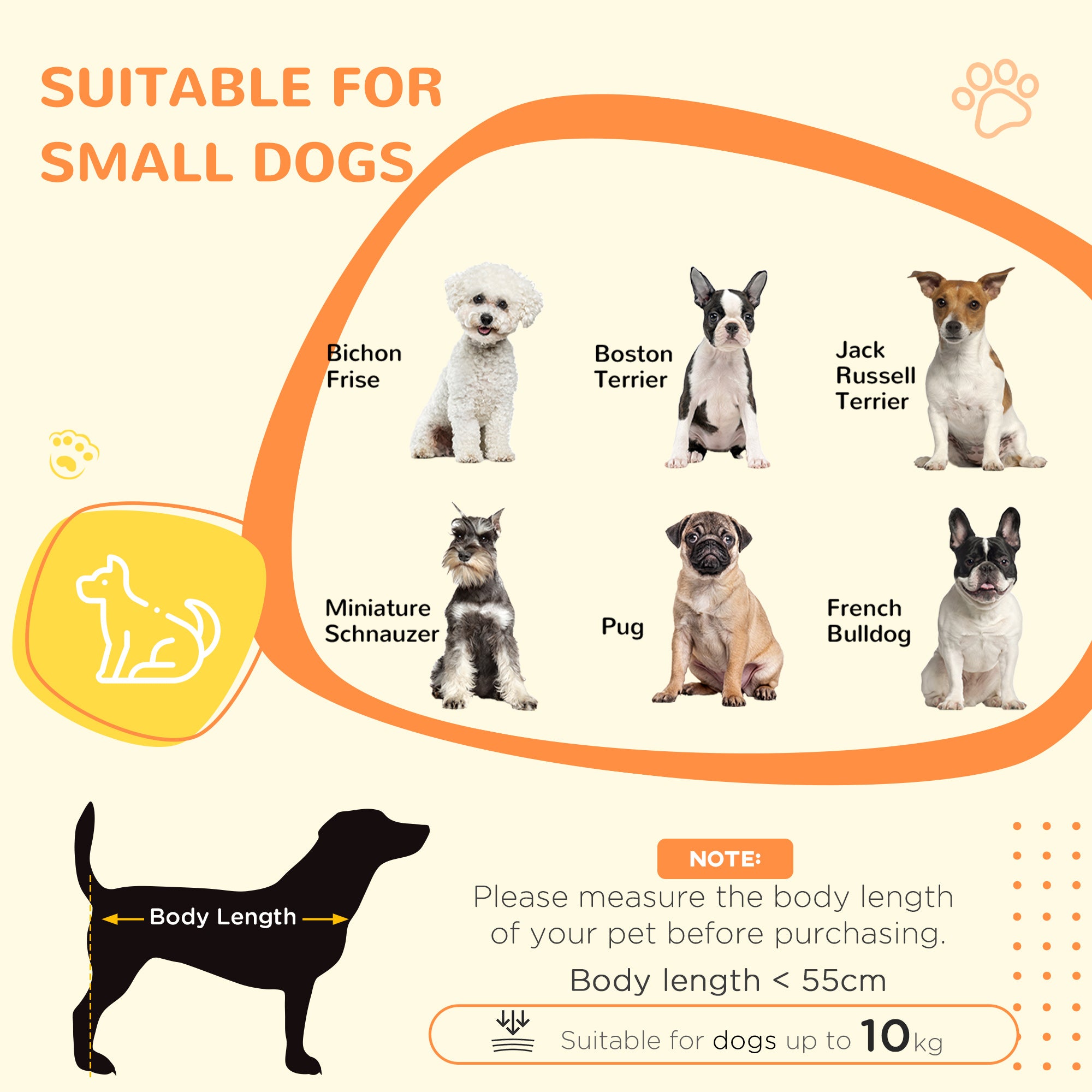 PawHut Dog Crate Pet Kennel Cage Large Top End Table w/ Side Cabinet Soft Cushion for Small Dogs Grey 98 x 48 x 70.5 cm