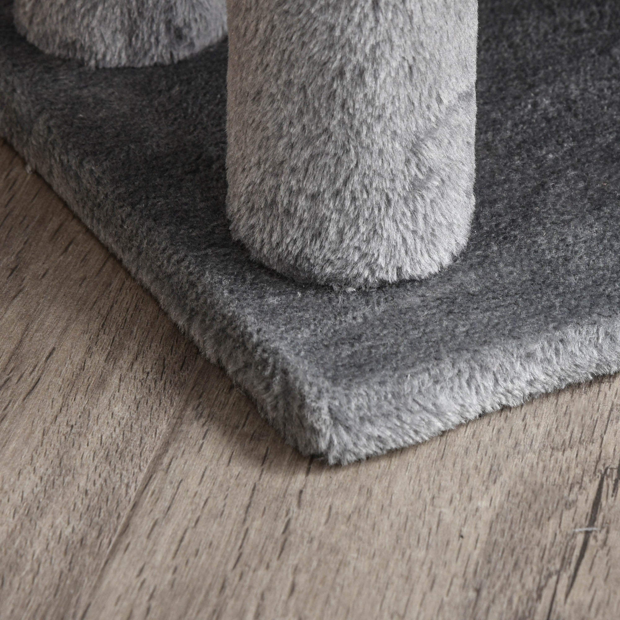 PawHut Cat Stairs 3 Steps for Bed, Couch with Scratching Posts, Small Cat Tree for Indoor Cats with Toy Ball, 17.5" x 15.5" x 19"