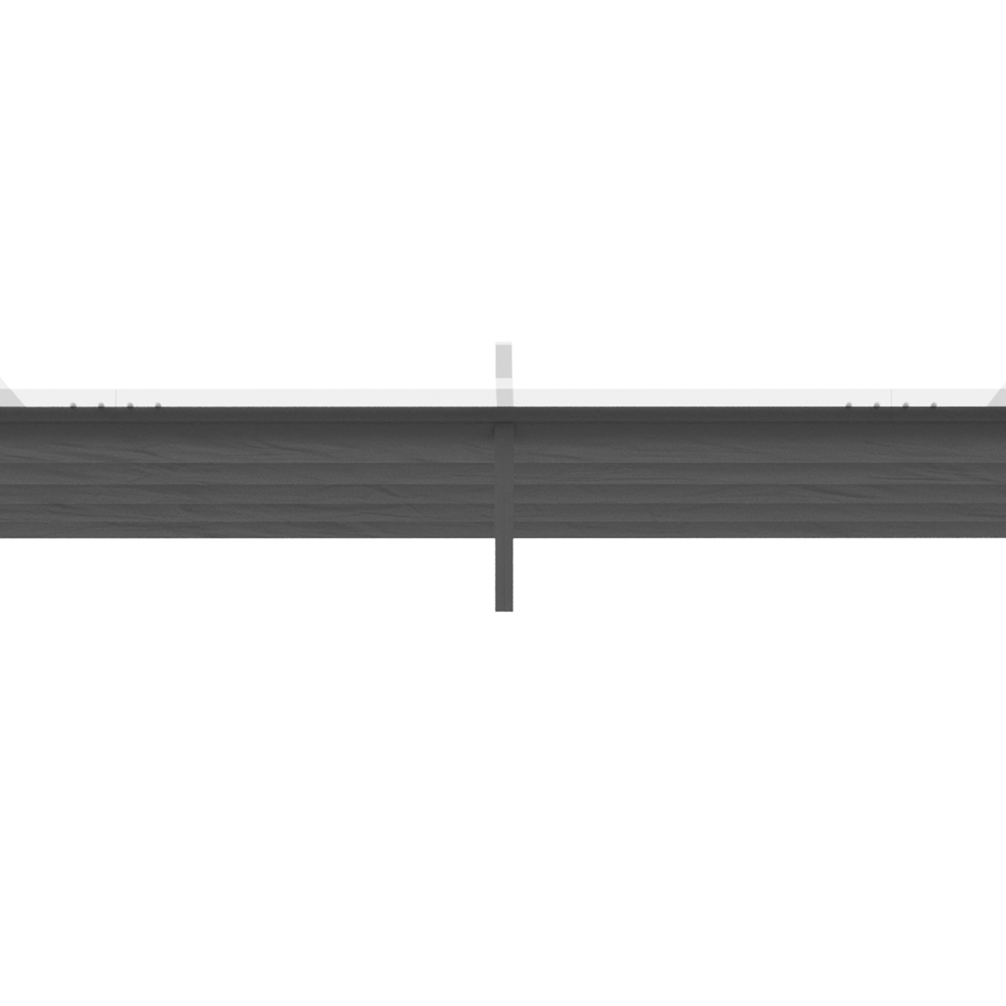 Outsunny Retractable Replacement Pergola Canopy for 10' x 13' Pergola, Pergola Cover Replacement, Dark Grey
