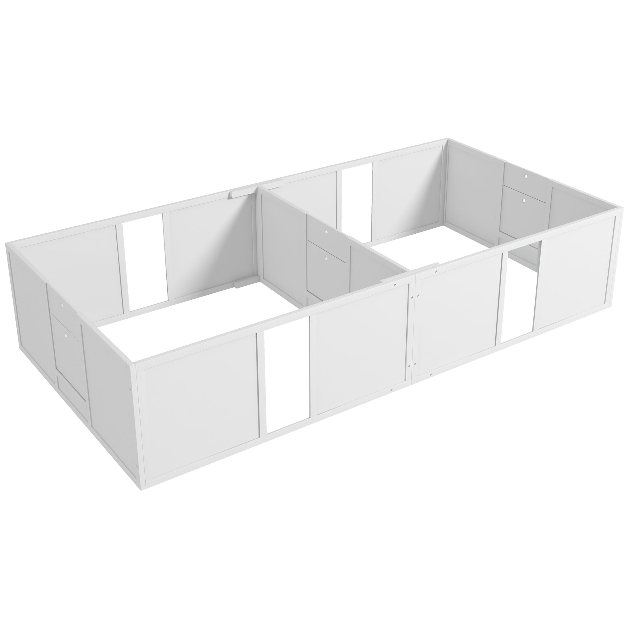 PawHut Whelping Box for Dogs and Puppies, Dog Whelping Pen, Dog Birth Supplies Indoor with Removable Adjustable Height Doors, for Large Sized Dogs, 96" x 47" x 19"