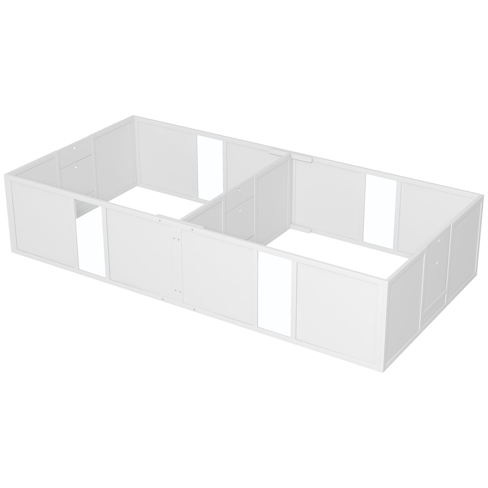 PawHut Whelping Box for Dogs and Puppies, Dog Whelping Pen, Dog Birth Supplies Indoor with Removable Adjustable Height Doors, for Large Sized Dogs, 96" x 47" x 19"