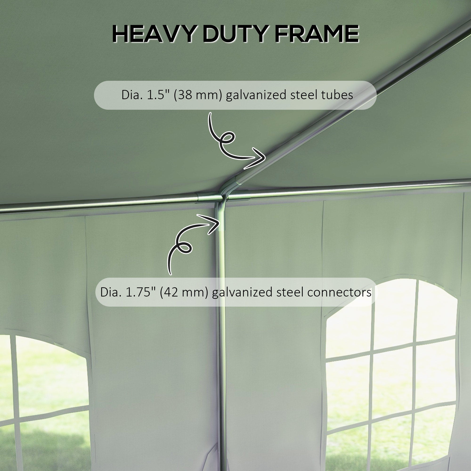 Outsunny 20' x 40' Party Tent, Heavy Duty Outdoor Canopy Tent Shelter with Removable Sidewalls, 2 Doors and 20 Windows, Large Tent for Parties, Wedding, Events, BBQ Grill, White